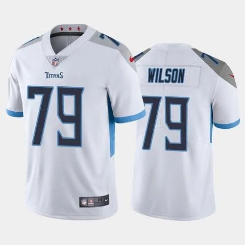 Men Tennessee Titans #79 Isaiah Wilson Nike White Vapor Limited NFL Jersey->tennessee titans->NFL Jersey